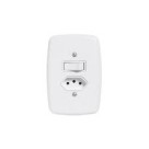 PLUZIE 1 INTERR SS + 1 TOM 10A C/ PLACA 3215