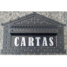 CAIXA DE CORREIO ABS PLUS PRETO/PRATA AS502