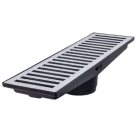 GRELHA EM ALUMINIO COM COLETOR 20X50 AS003