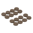 FELTRO PROTETOR ADESIVO REDONDO 2,5CM 12UN UTIL UD393
