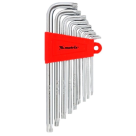 MTX CHAVE TORX 9PÇS LONGA COM FURO CROMO VANADIUM T10 A T50 123069