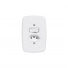 PLUZIE 1 INTERR SS + 1 TOM 20A C/ PLACA 3216