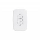 PLUZIE 3 INTERRUPTOR SIMPLES C/ PLACA 3205